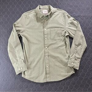 NWOT Goodfellow & Co Men's Light Green & White Striped Button-Down Shirt